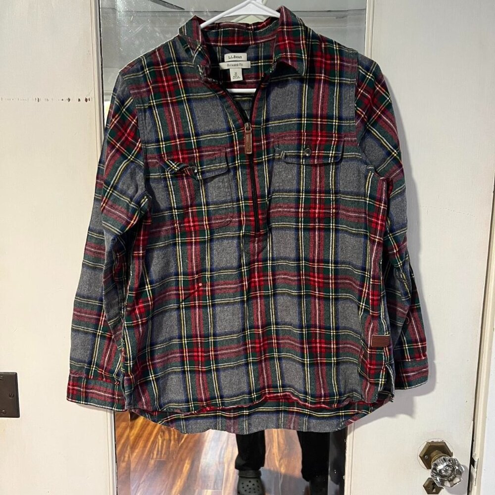 L.L.Bean plaid flannel shirt - relaxed fit